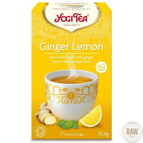 Yogi Tea Ginger Lemon 17pss Raw Organic 6260