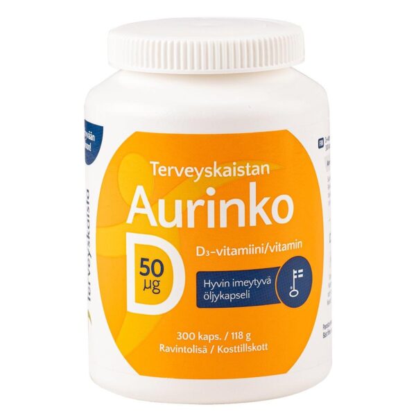 Terveyskaista_Aurinko_D_50ug_300kaps_