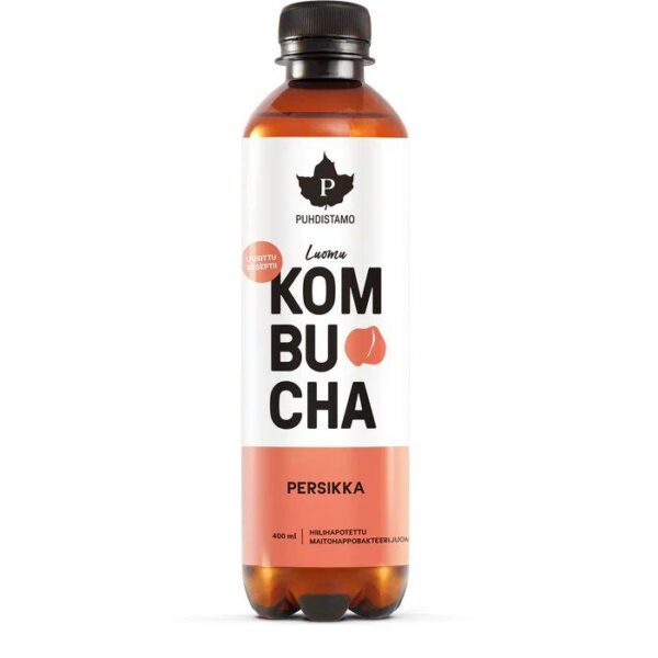 Puhdistamo_Kombucha_Persikka_400ml