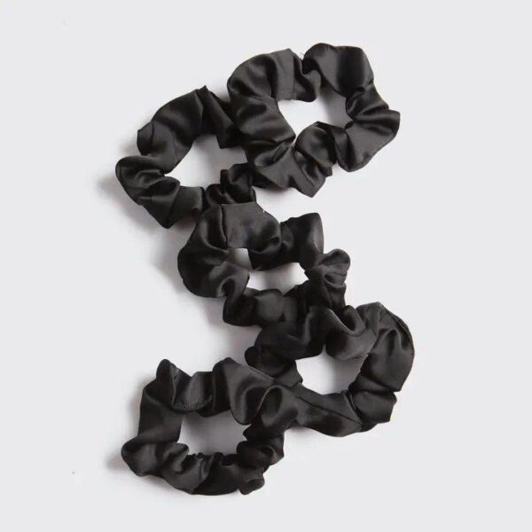 KITSCH_Satin_Sleep_Scrunchies_5pc___Black