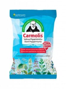 Carmolis_Vahva_piparminttu_kurkkukaramelli_75g